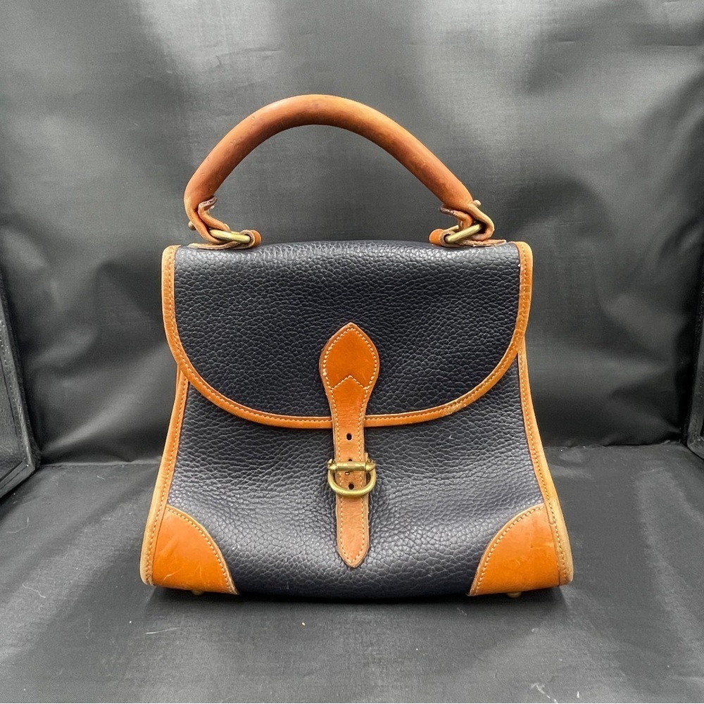 Vintage Dooney and Bourke Dillen Bowling Handbag- pebble leather